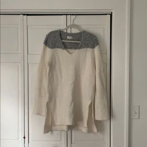 Grey and Cream Sweater